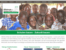 Tablet Screenshot of direkthilfe-burkina.de